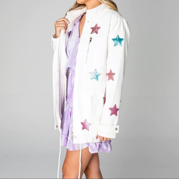 Buddy love sequin star ALYSSA CARGO JACKET - Picture 6 of 6